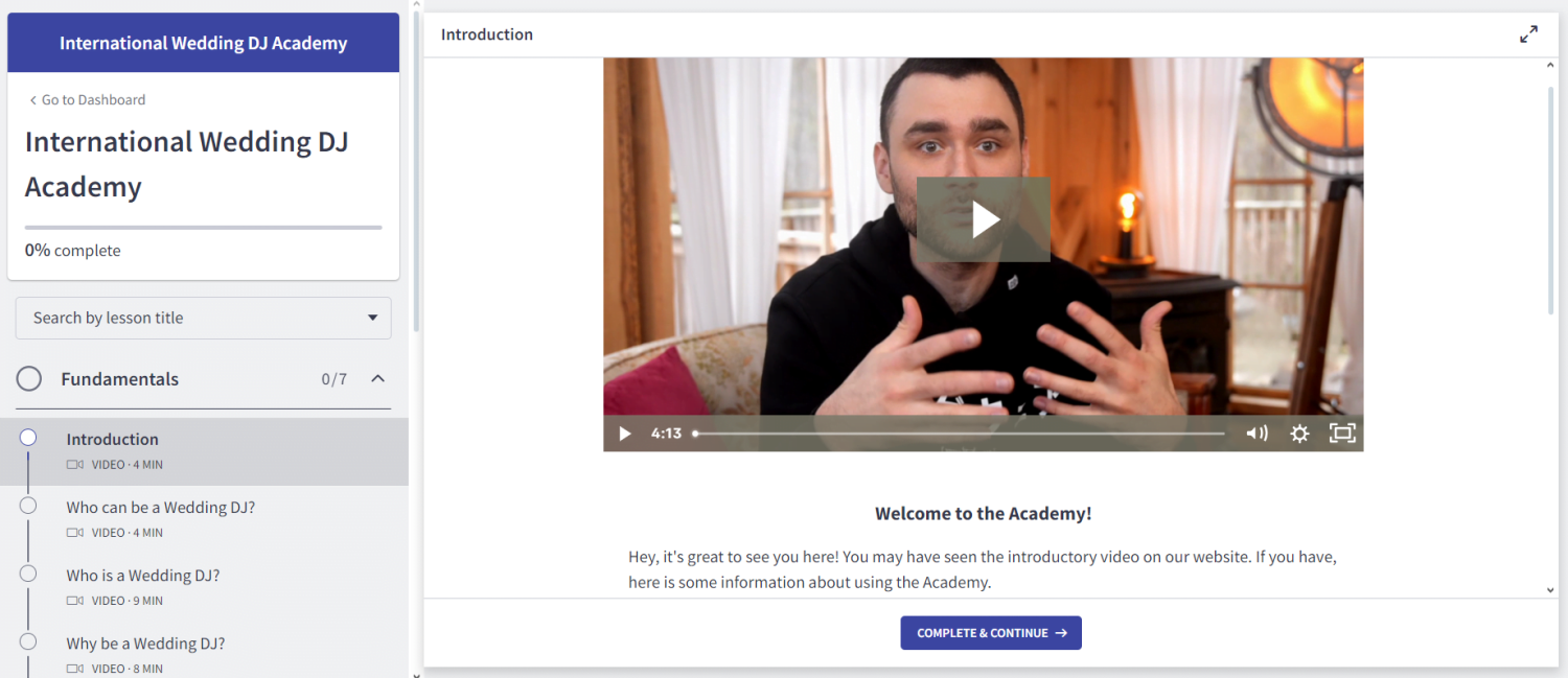 wedding dj course on Thinkfic